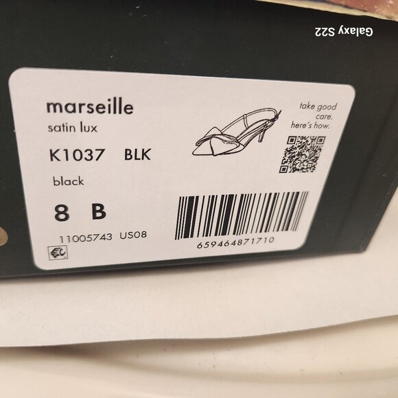 Kate Spade "Marseille" Satin Lux Black Kitten heels. NIB. Size: various - Picture 9 of 14
